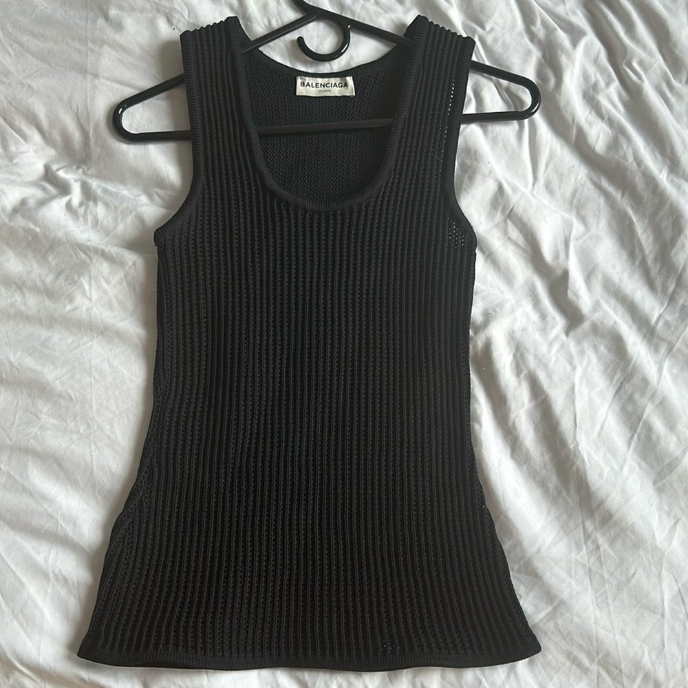Balenciaga woven tank